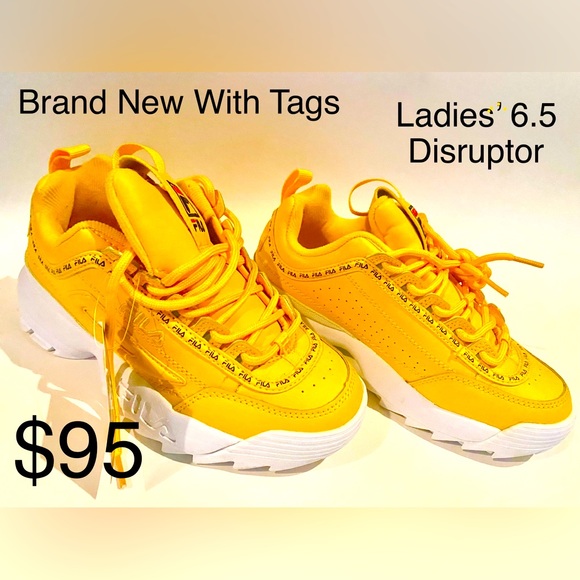 FILA DISRUPTOR CANARY YELLOW - Picture 2 of 2